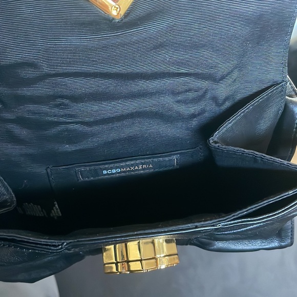 Leather Black BCBG clutch - Picture 6 of 8